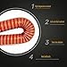 4M High-Temperature Silicone Duct Hose - Flexible Brake Exhaust Hose for Car Heaters & Industrial Fumes (250mm) - Durable, Heat-Resistant, Versatile Airflow Solution