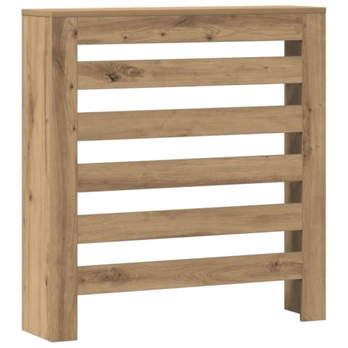 vidaXL Cubierta de radiador madera color roble artesano 78x20x82 cm, tapa de radiador, cubierta alta del radiador, tapa de la válvula del radiador