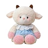 Genérico Cordero de Peluche - 50,8 cm Adorable con Patas móviles | Decoración de Felpa de Oveja Corriendo | Ideal para niños, niñas, Novia, Madre, sofá Cama, sofá, cumpleaños, hogar.
