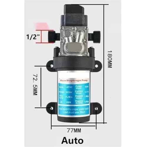 Pompe à membrane électrique pour usage domestique et test de pression eau - 6