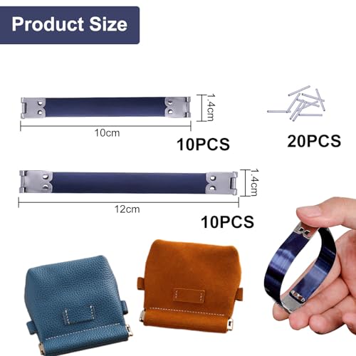 Sctmda Metall Interner Flex 20 Stücke Frame Kussverschluss Rahmen Kuss Schließe Schnappverschluss für Taschen Flexrahmen Kussverschluss Tasche Kuss Verschluss für DIY Craft Machen Geldbörse