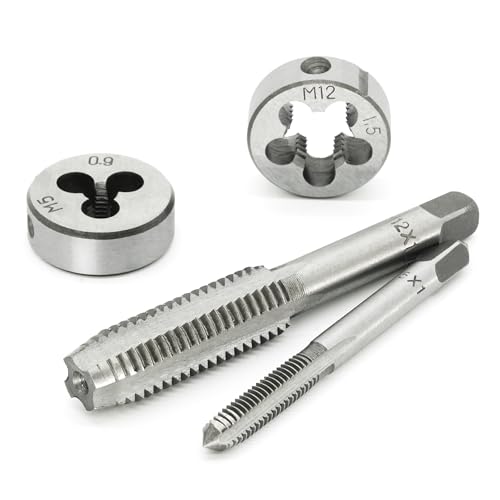 Axelord 40PCS Tap and Die Set, Metric Screw Threads M3, M4, M5, M6, M7, M8, M10, M12, Both Coarse and Fine Types | Essential Threading Tool Kit with Complete Handles, Accessories and Case - Thumbnail 2