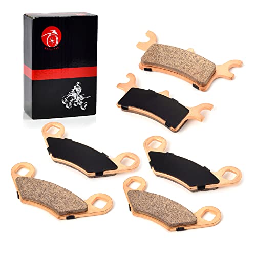 Front & Rear Sintered Brake Pads Kit Compatible with Polaris Sportsman 500 HO 6x6 600 700 800 Scrambler 400 500 Trail Boss Magnum 330 Trail Blazer 250 330 2202412 2202414 2201398 by MOTO1988 - Used condition - US$21.37