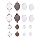 comprar camafeos para manualidades Azulejos de cúpula cabujón de vidrio: 4 tamaños, hechos de vidrio, duro y transparente, pueden combinar bien con los colgantes.