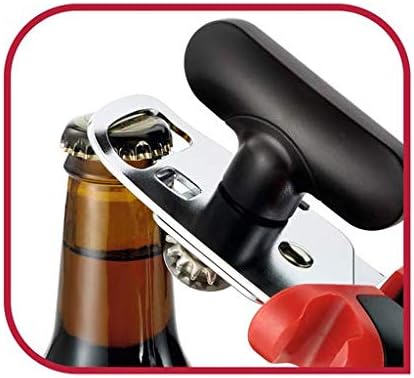Tefal K2070514 Can Opener, Black and Red