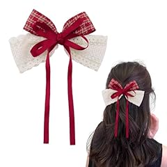 Holiday Hair Bow Clips