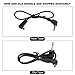 Acouto Flash Sync Cable 3.5mm Jack Plug Flash Sync Cable Cord with Screw Lock to Male Flash PC 30 cm