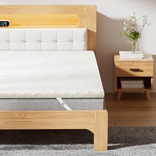 Matratzen Topper 160x200cm, H3/H4 aus 8cm Memory Foam Gel Topper, Öko-TEX Zertifiziert, Matratzentopper für Boxspringbett und unbequemem Betten Schlafsofa, Wohnwagen, Waschbar