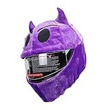 Offfay Motorcycle Helmet Cover, Funny Motorcycle Helmet Cover Sleeve, Motorbike Helmet Protective Cover for Full Face Helmets Men and Women (Devil)