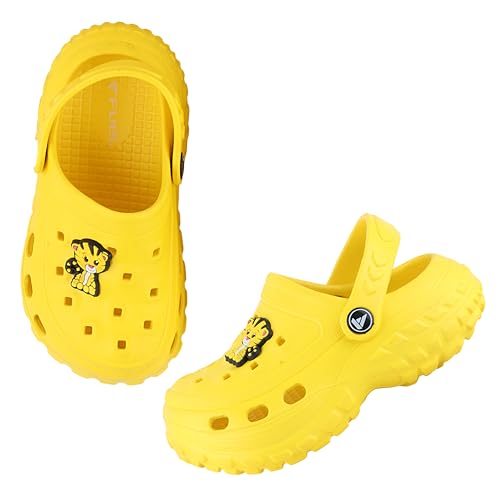 Image of FUEL Poddle Comfortable Indoor & Outdoor Casual Garden Clogs, Soft Cushioned Footbed and Lightweight EVA Slip-On Kids Clogs for Boys & Girls