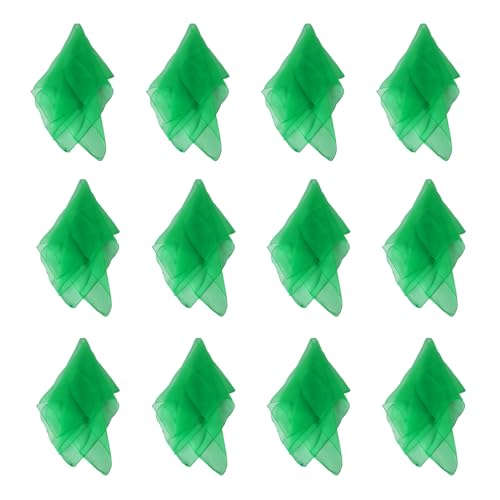 Image of Larcele 12 Pieces Juggling Dance Scarf for Performance Prop Accessory 24 x 24 inches WDSJ-02