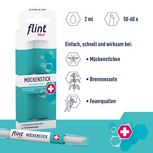 flint Med Mückenstick, 2 ml – Stichheiler lindert Mückenstiche und Juckreiz, beruhigt und kühlt die Haut mit… - Image 5