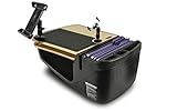 AutoExec AUE18002 GripMaster Car Desk Birch Finish with Phone Mount and Tablet Mount