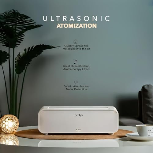 Image of Dynamic Aroma Humidifier Diffuser, LED Light - Cool Mist Small Quiet Air Humidifier Ultrasonic Cool Mist Maker for Home, Office, Spa and Yoga, Whisper-Quiet Operation (White)