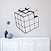 Adesivo Murale Cubo Di Rubik Adesivo Murale Ragazzo Decorazione Camera Per Bambini Rimovibile 28X42Cm
