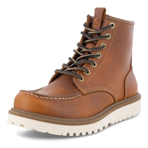 ECCO Women's Staker Moc Toe Tie Fashion Boot