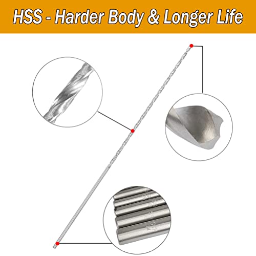 Ta-Vigor 2Pcs Extra Long Twist Drill Bits, 2Mm X 160Mm Long Drill Bit With 2Mm Diameter Hss(High Speed Steel)-Perfect For Drilling Metal, Copper And Aluminum #TOP1