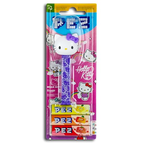 1 x PEZ Spender Hello Kitty lila inkl. 2 x Pez Bonbons 2 x 8 5 g
