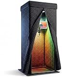 Snap Studio Vocal Booth – #1 empfohlene Studio-Soundkabine für die Aufnahme trockener, echofreier Gesang – 80% Reverb Reduktion & 360° Isolation – Cliphalterung, Lichter und Reisetasche im