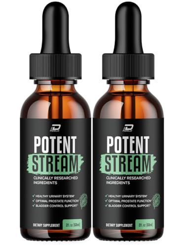 Indelo Potent Stream Drops for Health - Potent Stream Supplement Maximum Strength Potent Streame Droppers 2024 New Improved Formulation (2 Pack - 2 Month Supply)
