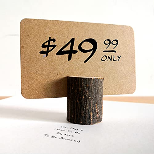 30 Pezzi Titolari di Carte segnaposto, Legno Vero