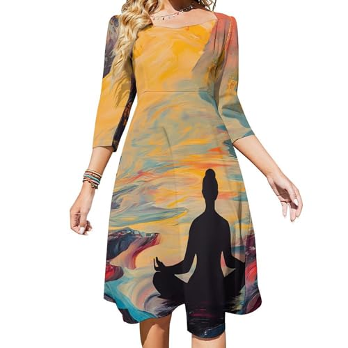 Image of Meditation in Psychedelic River Women