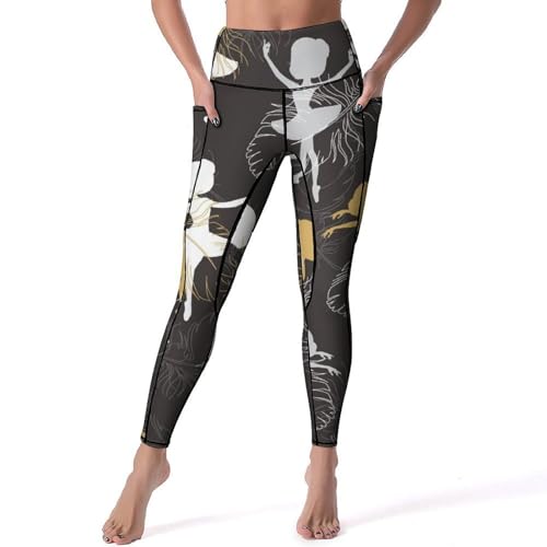Legging de sport femmes pour le jogging - Pantalon yoga et fitness taille haute S