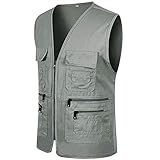 Photo Gallery generisch uomo cerniera casual multi pocket senza maniche giacca,canottiere uomo grandi dimensioni,tinta unita v scollo con borsa,cappotto britannico vestito gilet camicetta camicette, grigio., xl Photo Gallery generisch uomo cerniera casual multi pocket senza maniche giacca,canottiere uomo grandi dimensioni,tinta unita v scollo con borsa,cappotto britannico vestito gilet camicetta camicette, grigio., xl