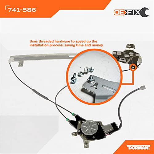 Image of Dorman 741-586 Front Driver Side Power Window Regulator And Motor Assembly Compatible with Select Ford Models (OE FIX)
