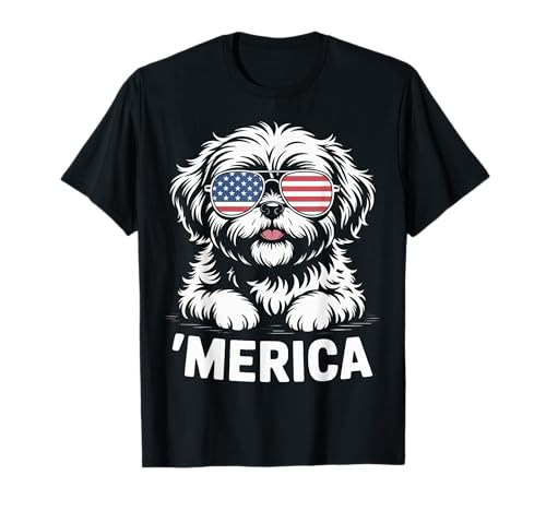 Shih Tzu 4th of July ‘Merica Patriotic T-Shirt
