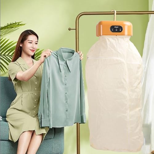 Portable Clothes Dryer, Compact Foldable Electric Drying Machine, 600W Quiet Fast Drying - Energy Efficient, Safe Operation, Ideal for Travel and Apartment Use