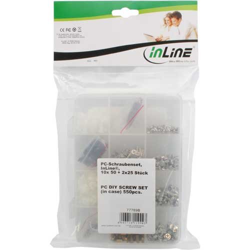 InLine 77789B PC schroevenset (550 set) (10x50 & 2x25 stuks) - Image 3