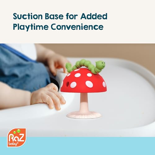 image for RaZbaby Chompy Grip Teether for Infant & Baby 3M+ Silicone Teething To