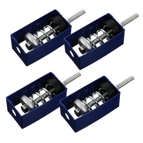 Gatuida 4 piezas Amortiguadores de Vibración para Techo con Muelle Soporte Suspendido Antivibración para Reducción de Ruido Ventilación y Aire Acondicionado Instalación Rápida y Estable