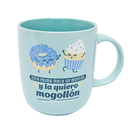Mr. Wonderful Taza de Cerámica - Esta prima mola un montón y la quiero mogollón, WOA2212229ESZ0