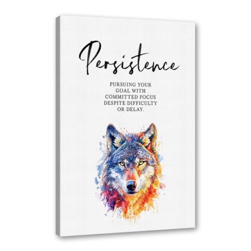 Toile murale animaux inspirante pour surmonter l'échec et retrouver la motivation