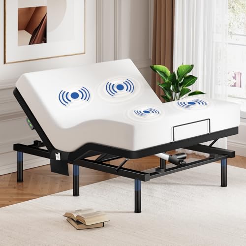 DOMIA Queen Adjustable Bed Frame with Massage & Wireless Remote...