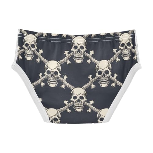 Wusikd Skull Crossbones Boys' Underwear Cotton Boys Briefs Soft Toddler Underwear 2T2