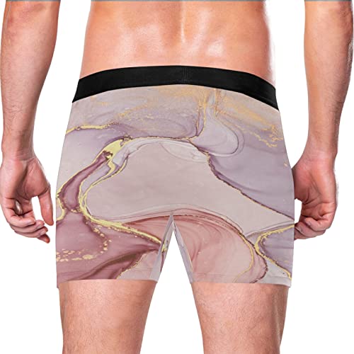 Bóxer para hombre Vnurnrn pack de 2 calzoncillos de mármol rosa 3