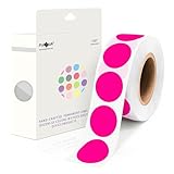 PARLAIM 1000 Pack, Fluorescent Pink Dot Stickers 1 inch Round Circle Labels Garage Sale Stickers