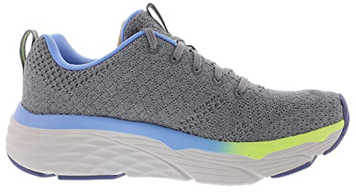 Skechers Women's Max Cushioning Elite Walking Shoe Gray/Blue 8