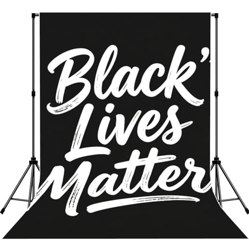 VAFZASC Wall Photography Backdrop Background Black Lives Matter Black White