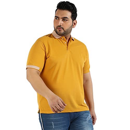 Image of CAHOOT Instafab Plus Men's Polo Neck Half Sleeve Regular Fit T-Shirt for Casual Wear | Modern Clothing T-Shirt Crafted with Comfort Fit and High-Performance for Everyday Wear