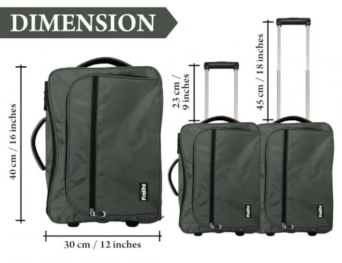 Image of Business Briefcase for Men Women 15 inch Water Resistant Office Bag | Laptop Trolley Bag Cabin Size Overnighter 2 Wheels Bag (Grey)