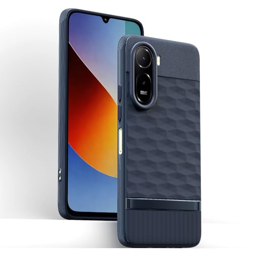 Image of Outlouders Back Cover for Mi Redmi A7 Pro /Poco C85x 5G | Full Camera Protection | TPU Soft Flexible Shockproof Bumper Case (Blue)