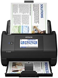Epson Workforce ES-580W Wireless Color Duplex Desktop Document Scanner for PC and Mac with 100-sheet Auto Document Feeder (ADF) and Intuitive 4.3" Touchscreen