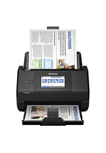 Epson Workforce ES-580W Wireless Color Duplex Desktop Document Scanner for PC and Mac with 100-sheet Auto Document Feeder (ADF) and Intuitive 4.3" Touchscreen #1