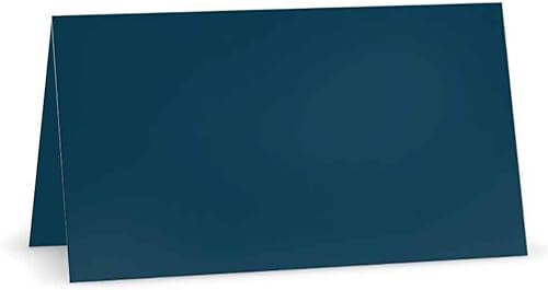 Miniatura 3 de Tarjetas de lugar azul medianoche estilo tienda de campaña para cualquier ocasión, cena y eventos de fiesta (50)