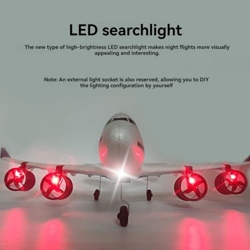 Avión de pasajeros A380 a control remoto de espuma resistente anticaídas 5