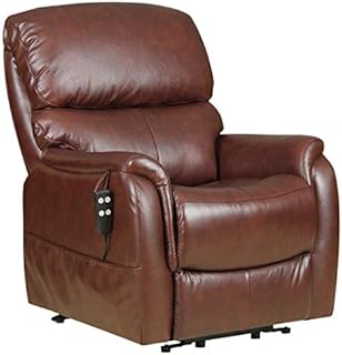The Montreal - Dual Motor Riser Recliner Electric Mobility Lifting Chair in Chestnut Leather